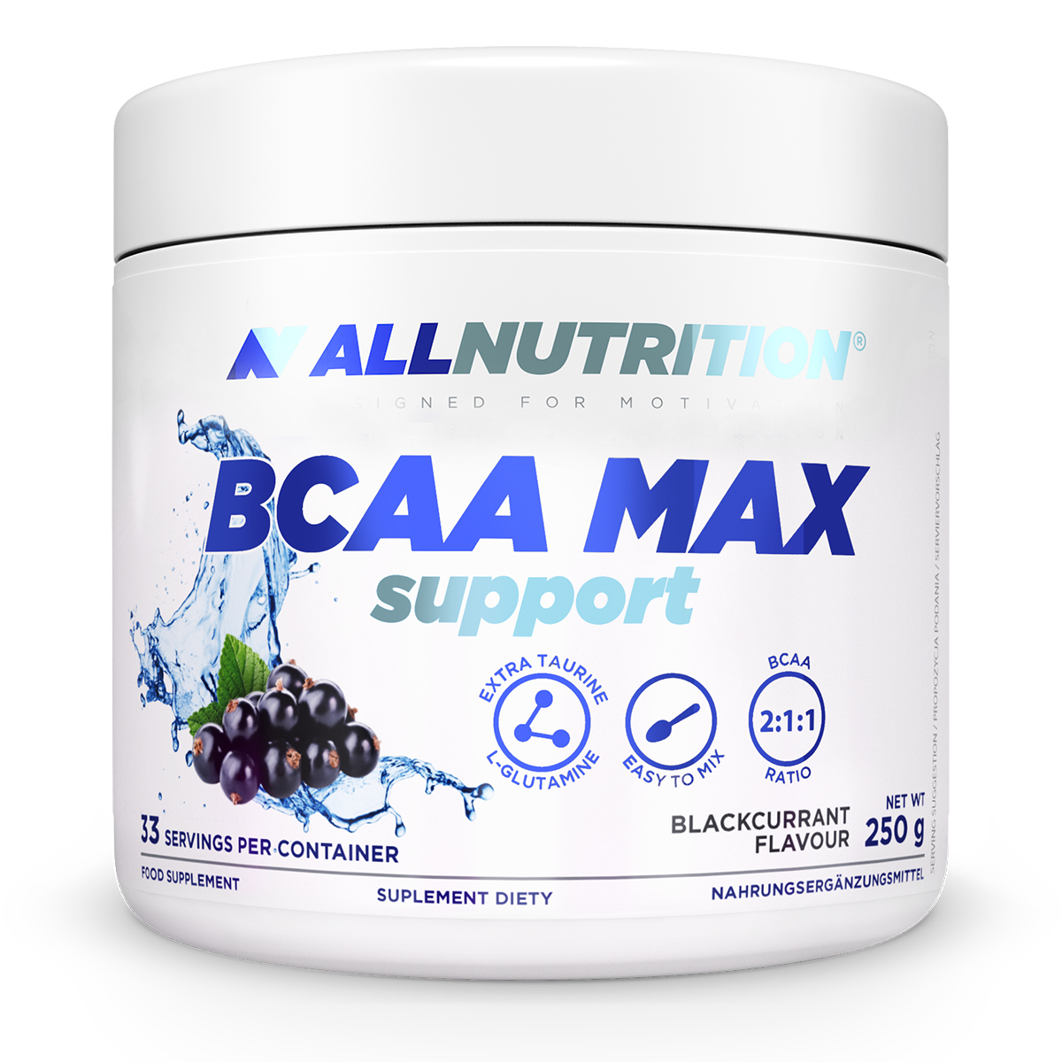 Бцаа AllNutrition BCAA MAX SUPPORT 250 г ( різні смаки )