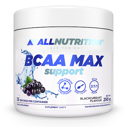 Бцаа AllNutrition BCAA MAX SUPPORT 250 г ( різні смаки ), фото 1