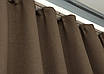 Світлонепроникна тканина блекаут з фактурою "Льон мішковина". Висота 2,8 м. Колір: коричневий. 277ш, фото 5