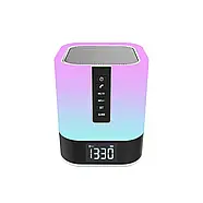 5-в-1 розумний нічник Bluetooth-колонка - лампа з регульованою яскравістю та будильником DY28S, фото 6