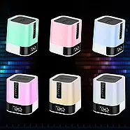 5-в-1 розумний нічник Bluetooth-колонка - лампа з регульованою яскравістю та будильником DY28S, фото 3