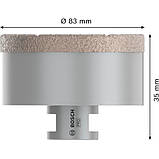 Алмазна коронка Bosch PRO Dry Speed 83 мм, фото 3