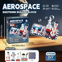 Игровой электронный конструктор для детей, Космическая станция с элементами космоса, модель SD809 ALL