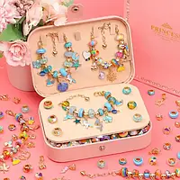 Набір для творчості дитячий, прикраси для дівчаток, дитяча біжутерія, браслети DLS 1130 (48) ALL