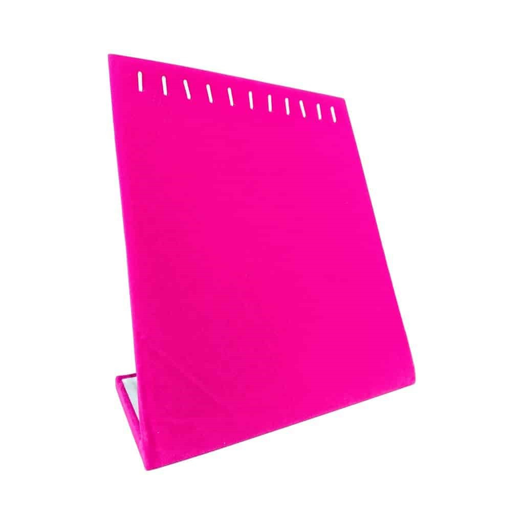 Підставка під ланцюжки браслети 735070 рожевий оксамит розмір 20х25 см, фото 1