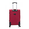 Тканинна валіза середня на 4 колесах Bonro Tourist вишнева, фото 3