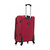 Тканинна валіза середня на 4 колесах Bonro Tourist вишнева, фото 4