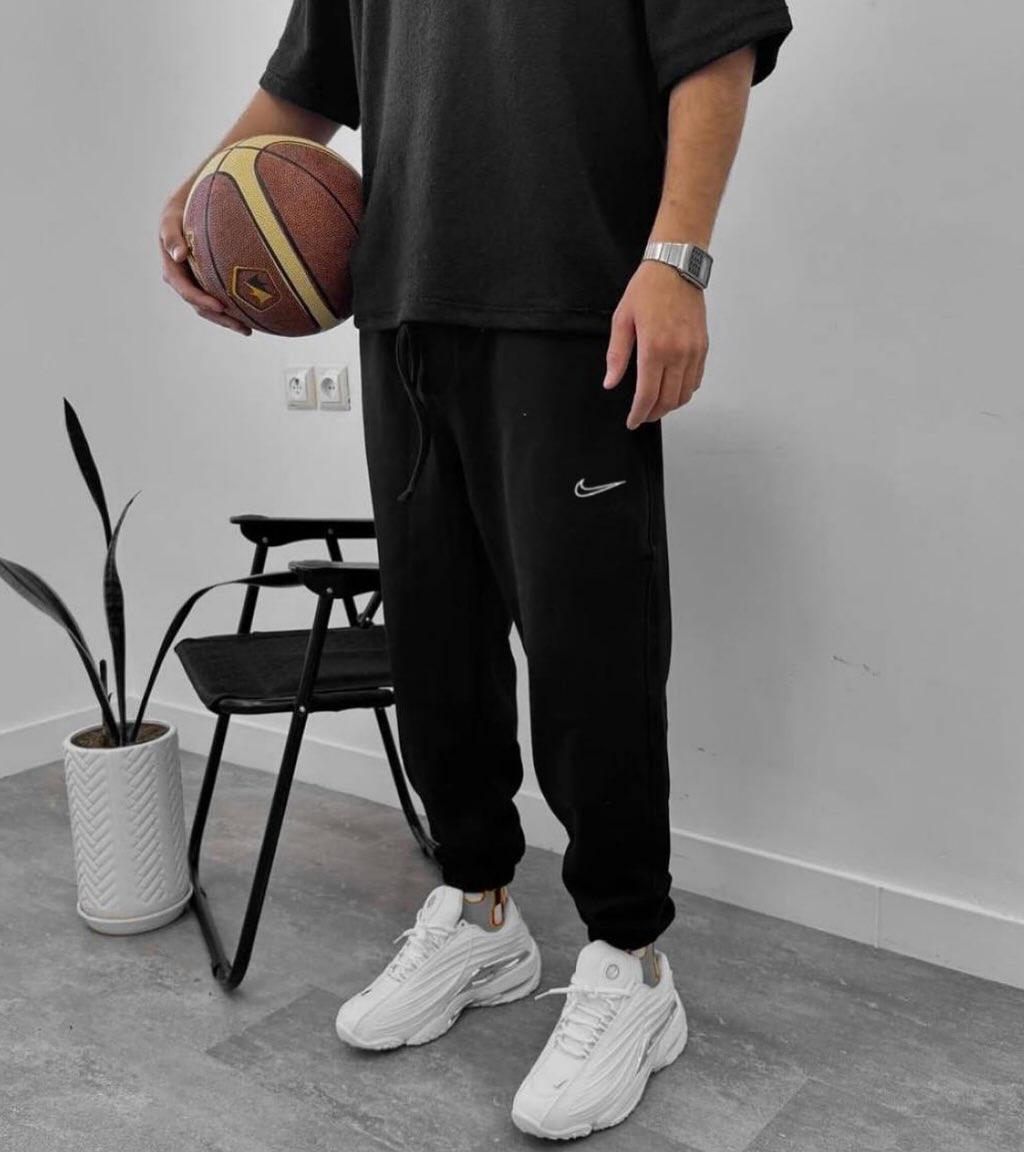 Широкі спортивні штани Найк об'ємні оверсайз штани Nike чорні, фото 1