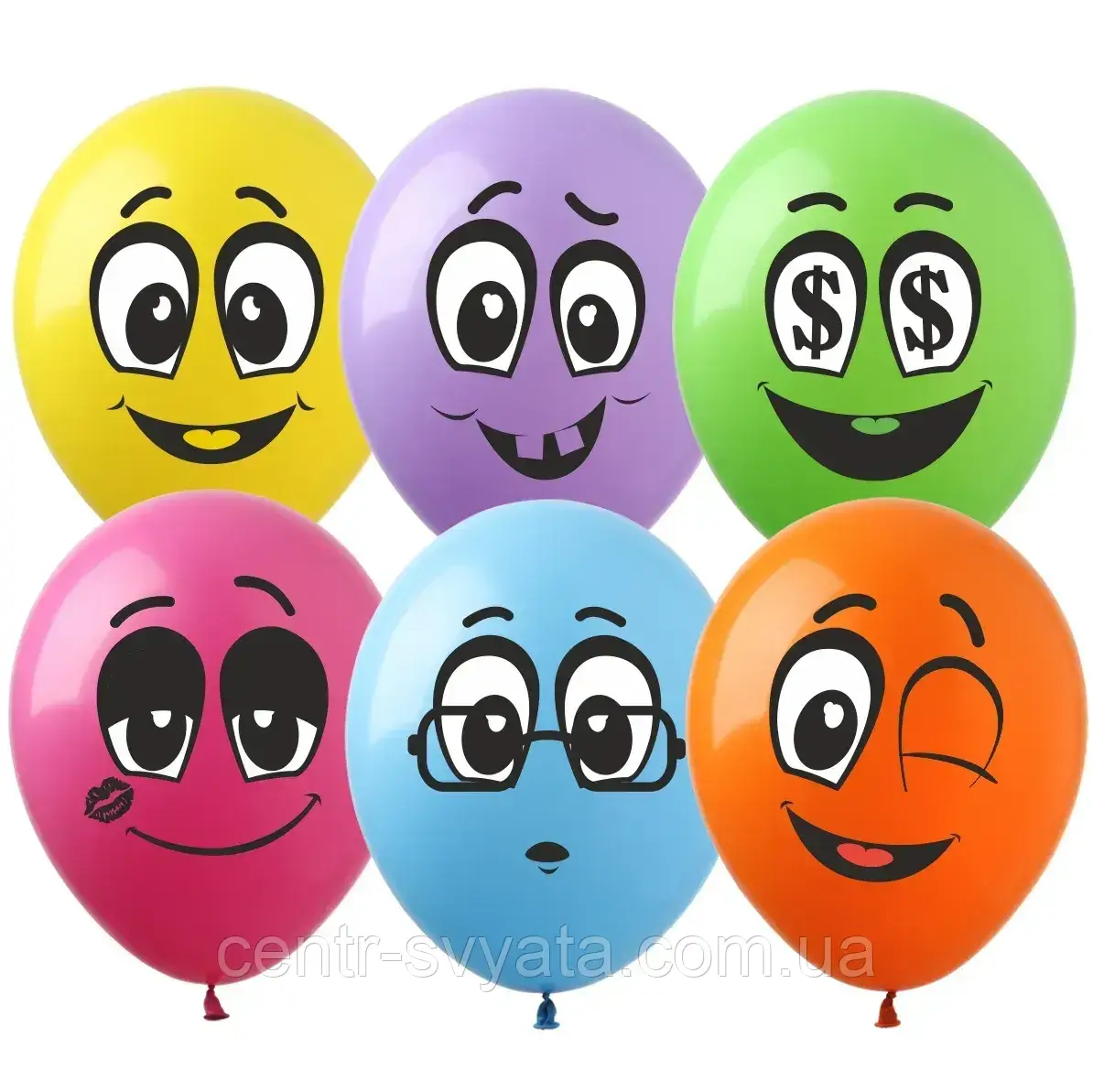 Латексна кулька Show 12"(30 см) Смайлики