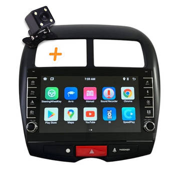 Магнітола для Mitsubishi ASX 2010-2016 Android 4/64 ГБ з кнопками | 8-ядер, CarPlay, Bluetooth, камера