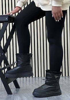 Черевики жіночі зимові 8 пар у ящику черного кольору 37-41