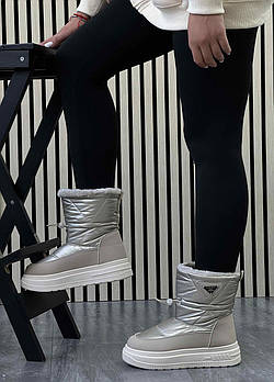 Черевики жіночі зимові 8 пар у ящику золотистого кольору 37-41