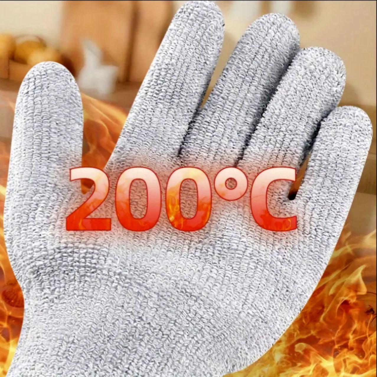 Рукавиці жаростійкі пекарські вогнетривкі для печей гриля духовки тандира, фото 1