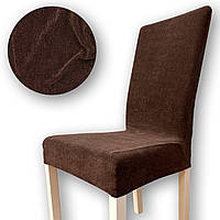Чохол на стілець Lacost Чохол на барний стілець 40х40 Коричневий висока щільність 290 г/м2 KARNA 00350