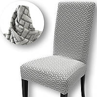 Чохол на стілець універсальний PALE Білий високої щільності 290 гр/м2 еластичний KARNA 00230