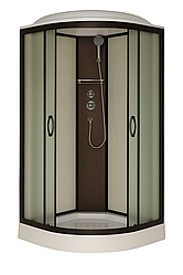 Душовий бокс Delfi LOKI BLACK 90x90x217 низький піддон