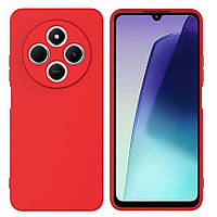 Чохол Fiji Full Soft Premium для Poco C75 протиударний бампер з мікрофіброю Red