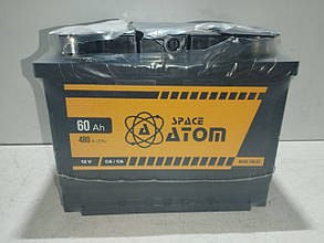 Space ATOM Акумулятор 60Ah-12v 480A L (Левий+ СНГ)