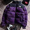 Чоловічий пуховик The North Face 700 TNF фіолетовий куртка Норд Фейс ТНФ коротка зимовий одяг, фото 6