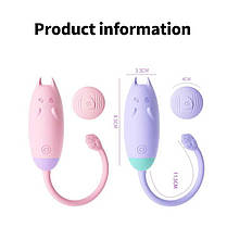 Кліторальний вібратор кішечка Lilo "We Love QiQi" USB рожевий, фото 3