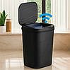 Автоматичне сенсорне відро 13 л, чорного кольору / Відро для сміття з датчиком / Інтелектуальний кошик, фото 5