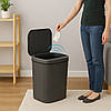 Автоматичне сенсорне відро 13 л, чорного кольору / Відро для сміття з датчиком / Інтелектуальний кошик, фото 10