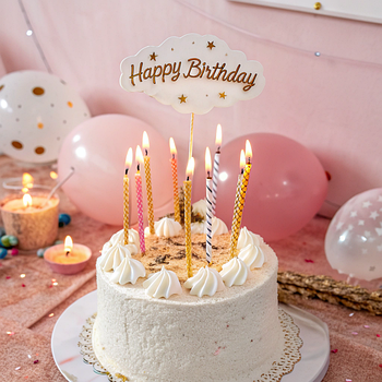 Свічки з топером в торт