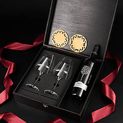 Набори для вина 2 келихи с секцією