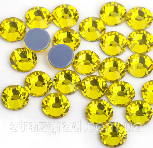 Стрази термоклейові Premium Citrine SS10 Hot Fix 1440 шт Термо стрази, фото 1