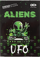 Папка для праці та зошитів картонна на гумці (А4+, 316х225мм) Zibi Kids Line UFO ZB.14940-01