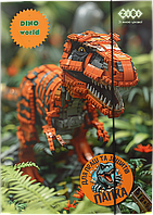 Папка для праці та зошитів картонна на гумці (А4+, 316х225мм) Zibi Kids Line Dino ZB.14940-11