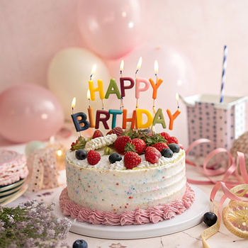 Свічки написи в торт