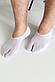 Слідки табі капронові чоловічі SplitToe Apmi 39-42 білий, фото 2