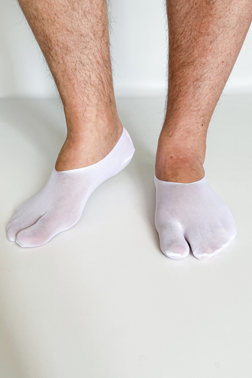 Слідки табі капронові чоловічі SplitToe Apmi 39-42 білий, фото 1