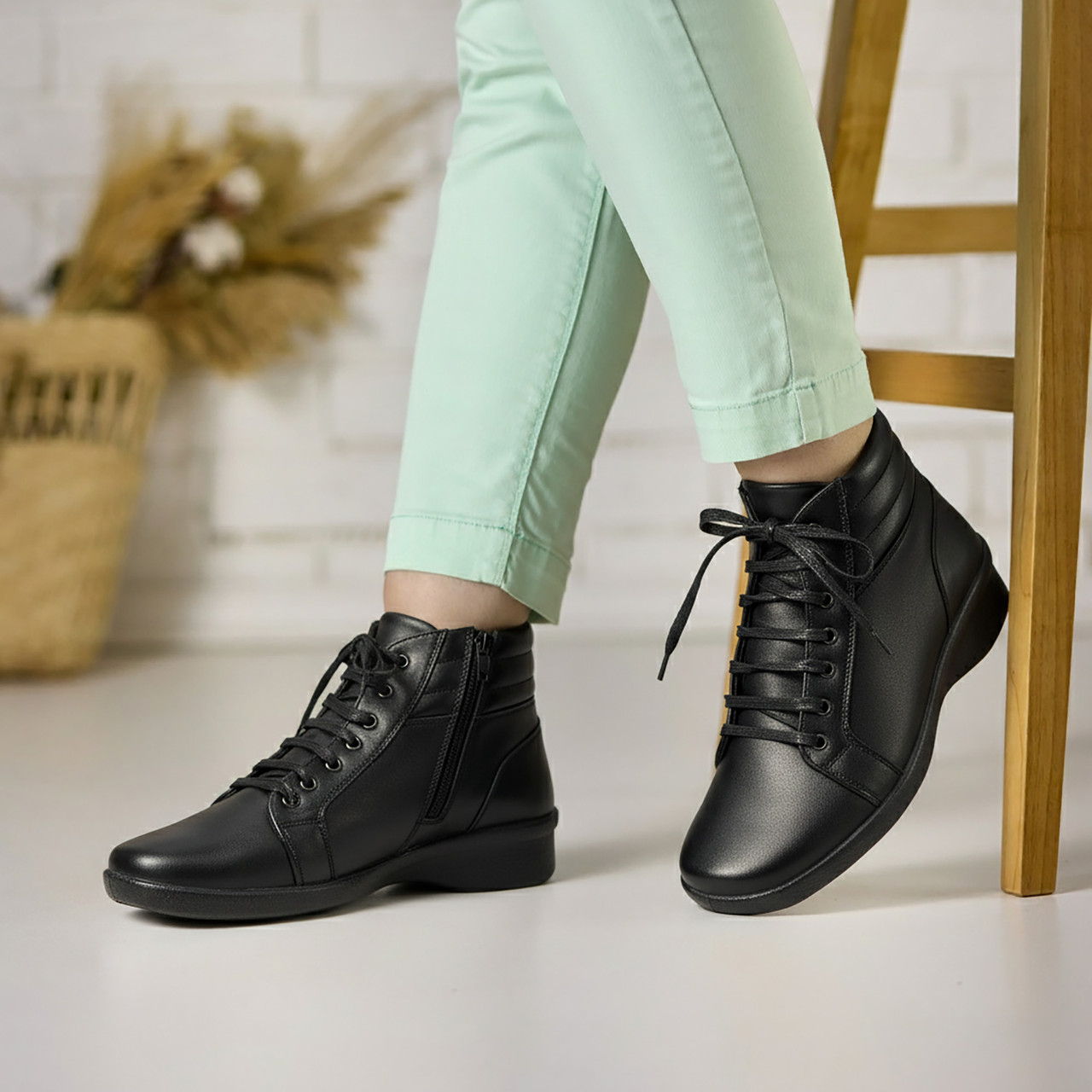 Черевики Tellus 02-217B Чорні, фото 1