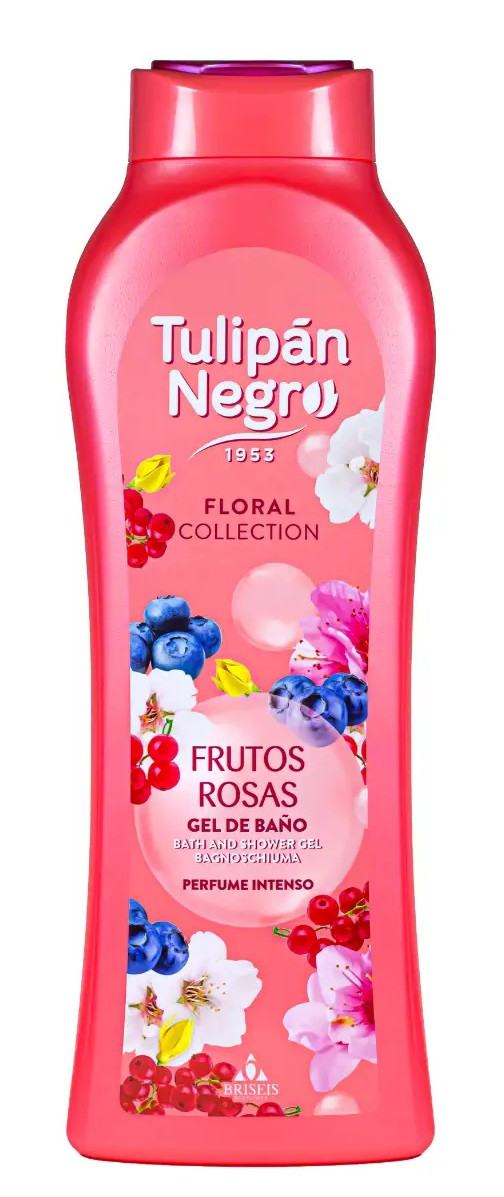 Парфумований гель для душу Tulipan Negro Floral рожеві фрукти 650 мл, фото 1