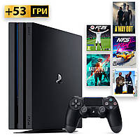 Playstation 4 PRO +53 Игры +подписка EA PLAY Б/У