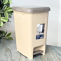 Вузьке відро для сміття з педаллю, 15 л Слім Капучино 01042 Dunya