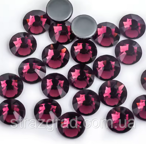 Стрази термоклеевие Premium Amethyst SS10 Hot Fix 1440 шт. Термо стрази, фото 1