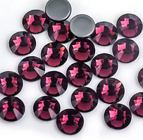 Стрази термоклейові Premium Amethyst SS16 Hot Fix 100 шт. Термо стрази