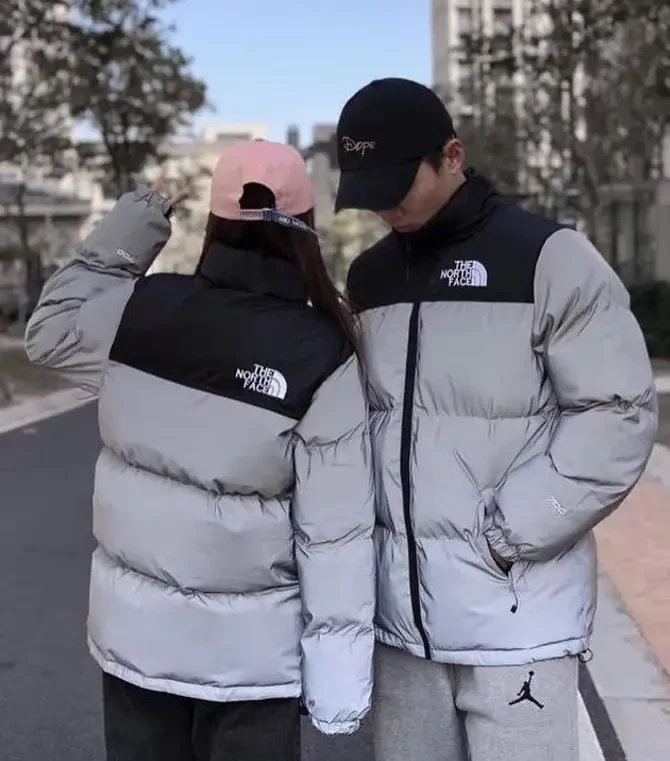 Рефлективний чоловічий пуховик The North Face 700 reflective куртка сіра Норт Фейс ТНФ зимовий TNF молодіжний унісекс, фото 1