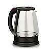 Електричний чайник із боросилікатного скла на 2 л 1500 Вт RAF R.7841 Чорний, фото 2
