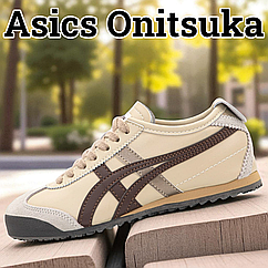 Спортивні кросівки Asics Onitsuka Tiger бежеві низькі кеди асікс оніцука унісекс
