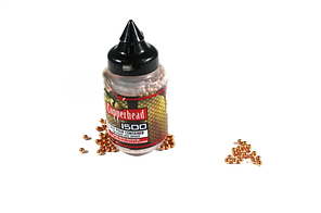 Куля ВВ Copperhead 4.5 мм, 1500 шт сталева обміднена для пневматичної зброї