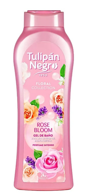 Парфумований гель для душу Tulipan Negro Floral квітка троянди 650 мл, фото 1