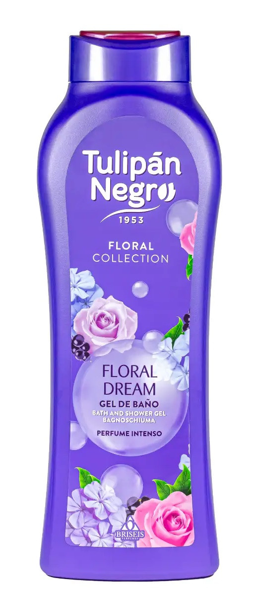 Парфумований гель для душу Tulipan Negro Floral квіткові мрії 650 мл, фото 1