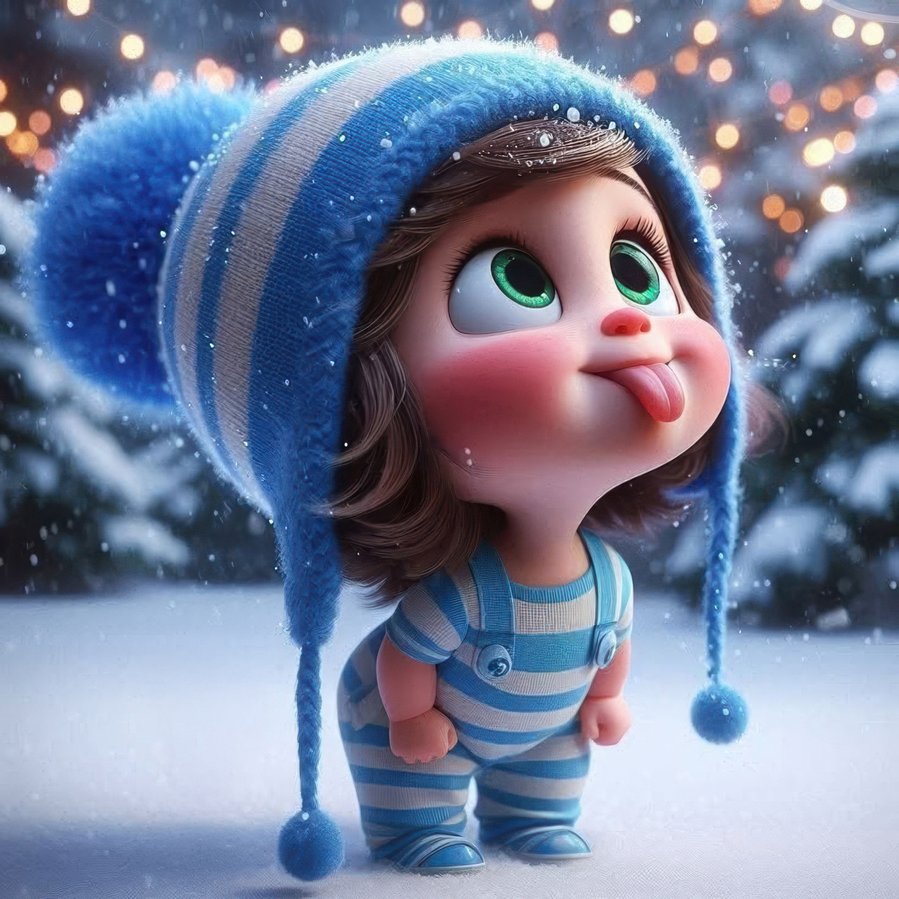 Алмазна мозаїка "Бешкетниця", 20*20см, на рамці, в кор. 21*21*2,5см, ТМ Dreamtoys, фото 1