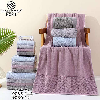 Рушник махровий для обличчя Клітинка, 50х90см. упаковка 4шт.