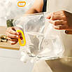 Еко пакети для продуктів 3 шт по 3 л, герметичні пакети для зберігання з кришкою, фото 6