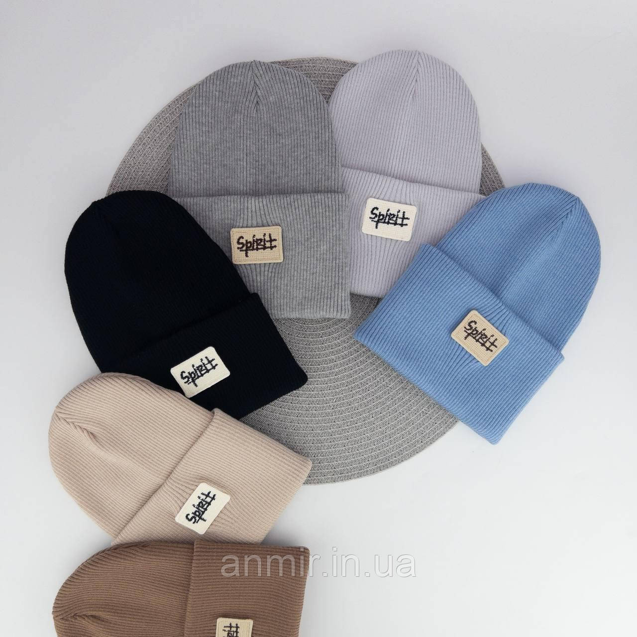 Шапка дитяча демісезонна Spirit подвійна віскоза 50-58, кольору міксом